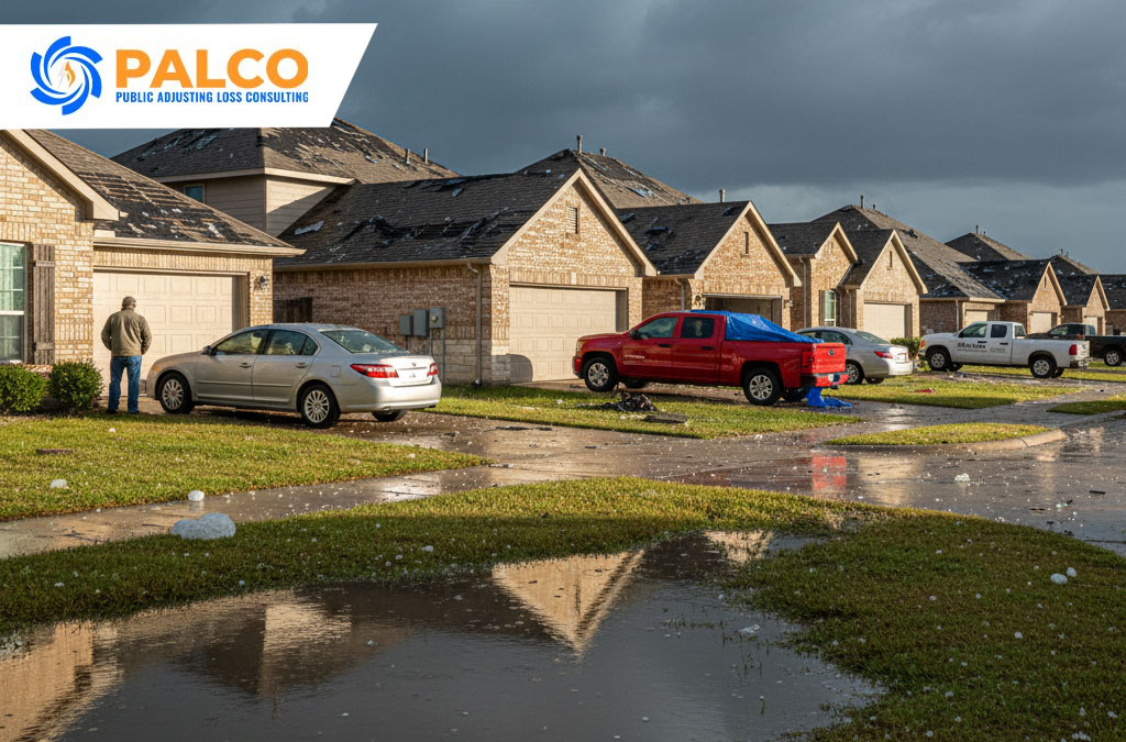 hail damage in sanger tx