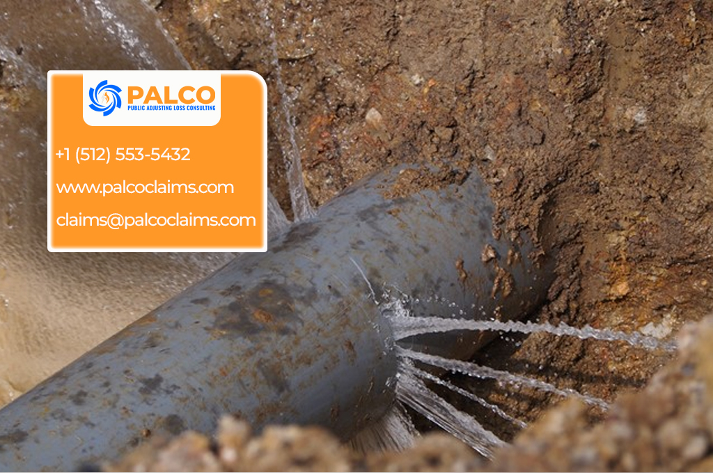 water damage burst pipe insurance