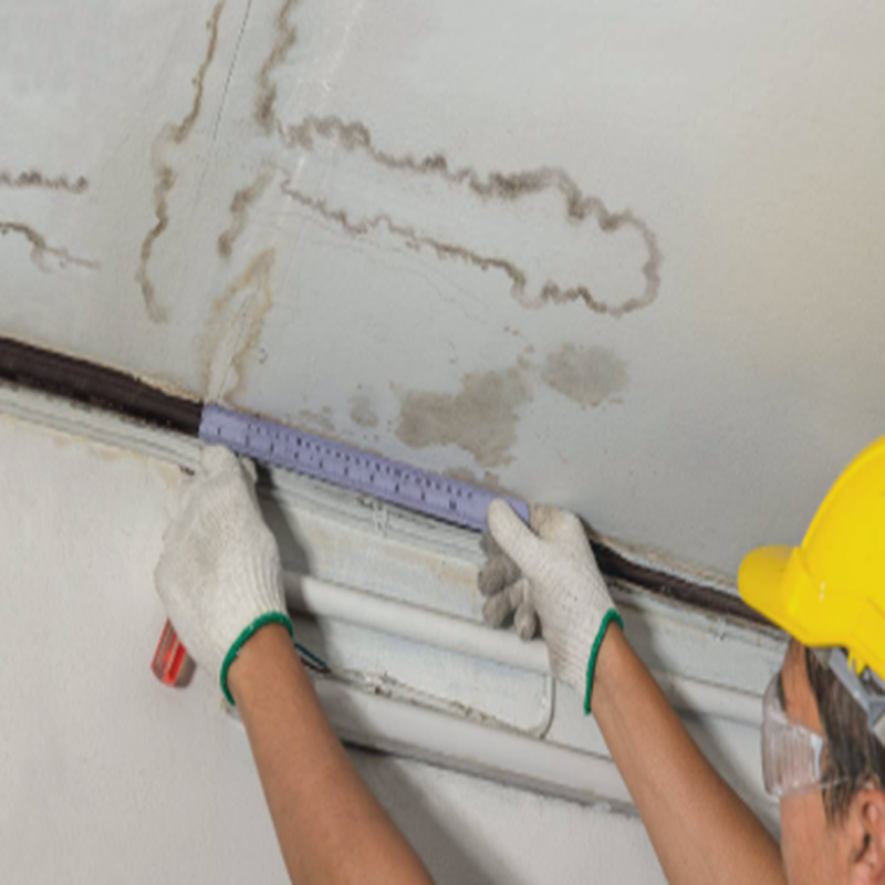 ceiling-inspection-800x800 Water damage inspection on ceiling by restoration contractor